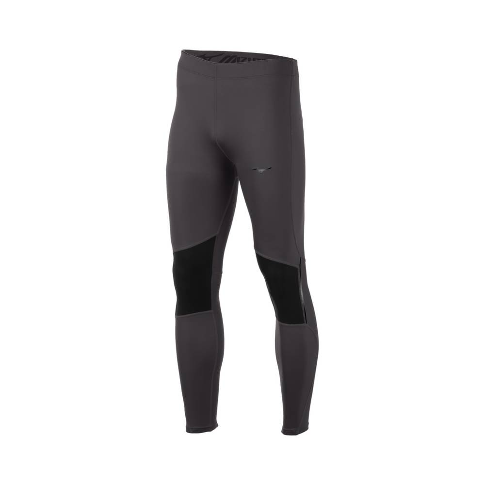 Mallas Mizuno Breath Thermo® Hombre Gris/Negras Outlet QOWF-50296